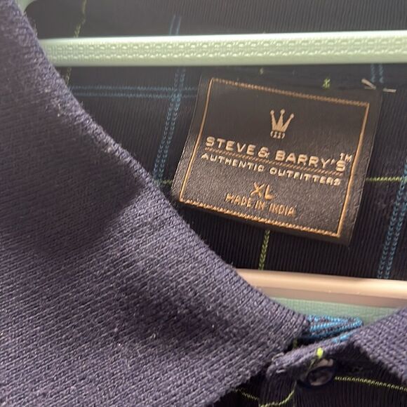 Steve and Barry’s polo shirt blue green - Picture 4 of 6